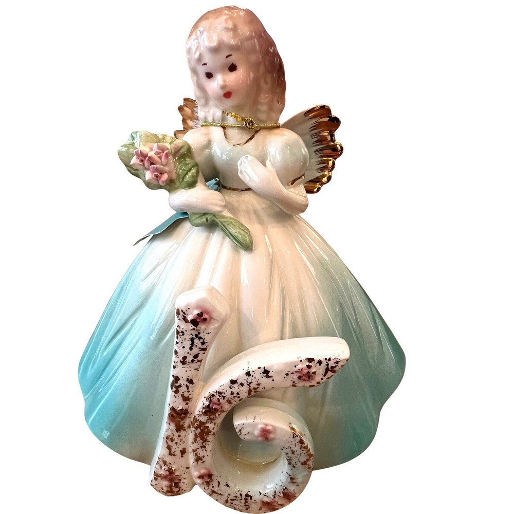 Josef Originals Birthday Girls Through The Years 16 Year Doll Figurine Teal Box
